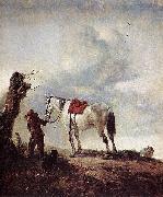 Philips Wouwerman The grey. oil